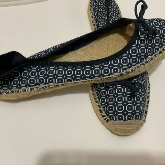 Tory Burch  Ballet navy  espadrilles flats shoes Size 9 Made in Spain - Picture 8 of 10